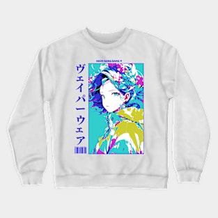 Japanese Anime and Manga Streetwear Geisha Girl Crewneck Sweatshirt